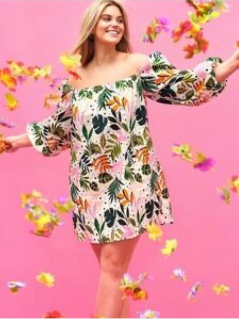 Eloquii 100% Cotton Mini Dress
